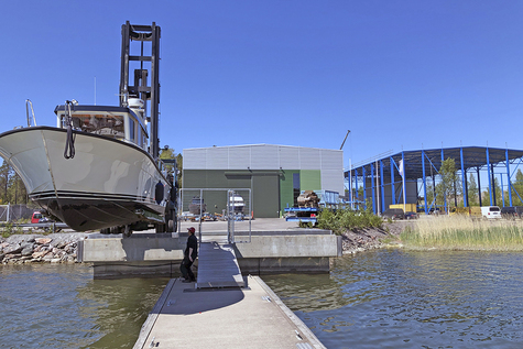 Inkoon Venehotellilla ennätyskevät – jopa uusi halli nousi harjakorkeuteen etuajassa